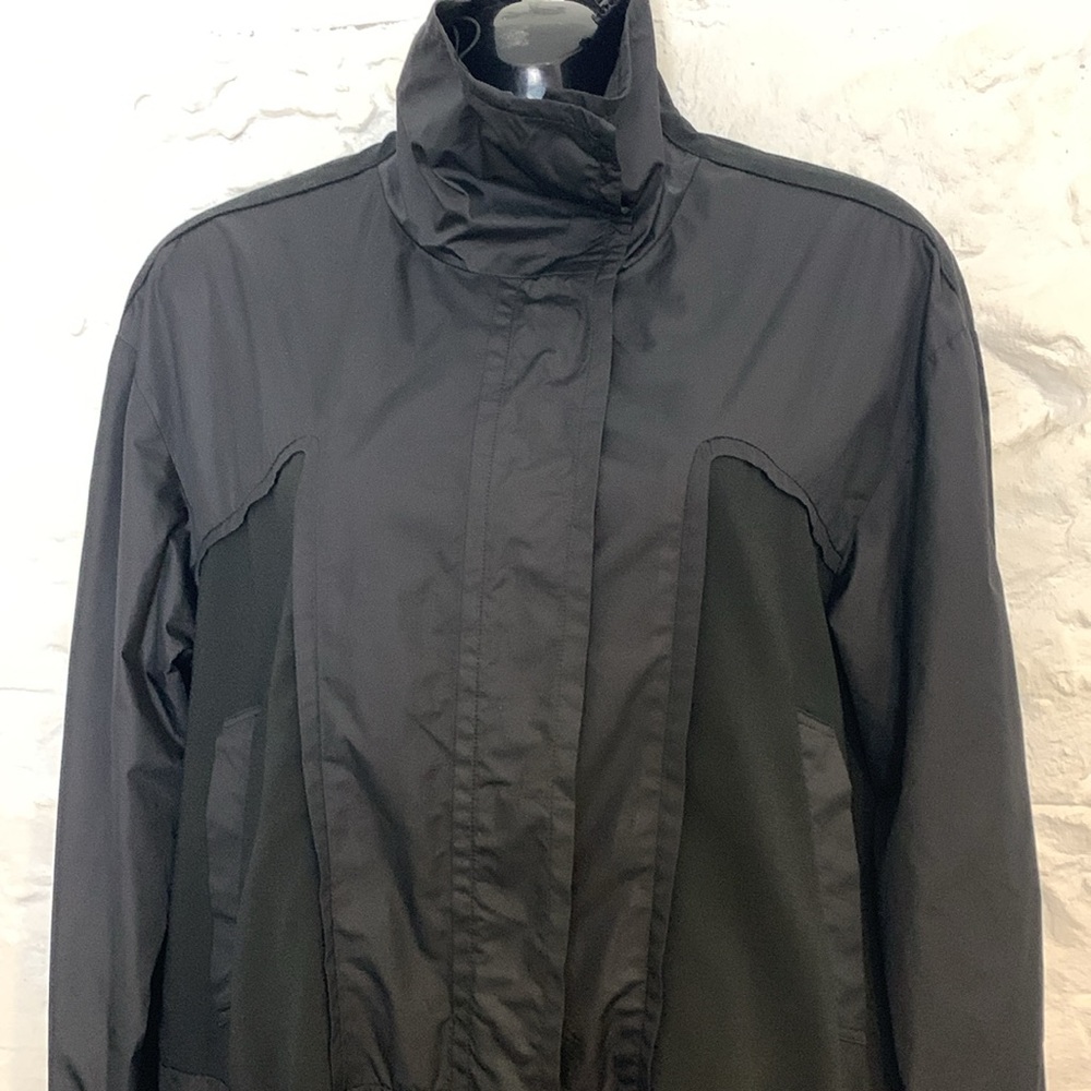 Public School 2018 USA Made nylon funnel collar cinch waist 3/4 length jacket